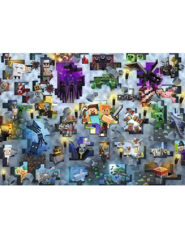 Rompecabezas Ravensburger Minecraft Mobs 1000 Piezas 70x50cm