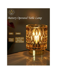 Lámpara a Batería SJIE 9.9cm Ámbar Sin Control Remoto 2