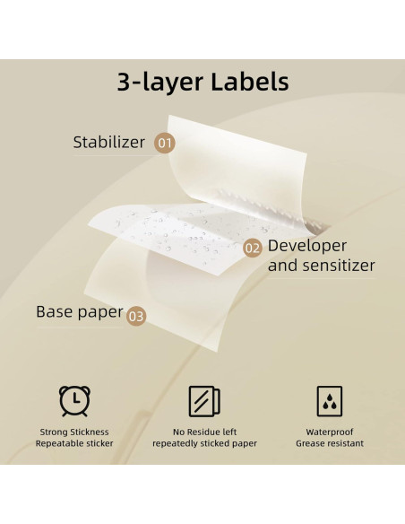 Impresora de Etiquetas HPRT H11 Mini Bluetooth 203 dpi Beige