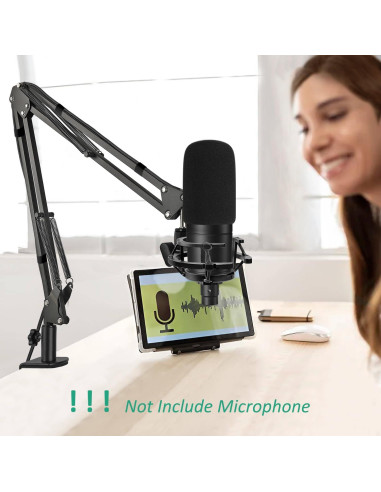 Soporte de Micrófono Ajustable AT2020 con Montaje y Funda