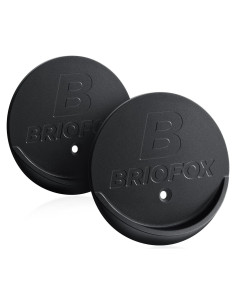 Soporte para Barra de Cortina de Ducha BRIOFOX Negro 27.2 kg