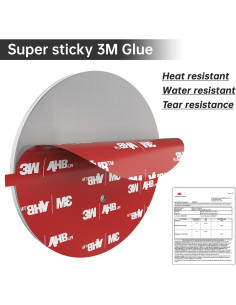 Soporte para Barra de Cortina de Ducha BRIOFOX Negro 27.2 kg 2