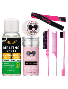 Spray Derretidor de Encaje WOZUTUNT 100ml + Cera 76g + 7 Piezas