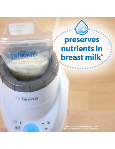 Calentador de Leche Materna Dr. Brown's Milk Spa + 4 Botellas 120 mL