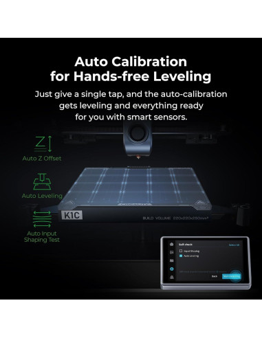Impresora 3D Creality K1C, 600mm/s, Nivelación Automática, 300C