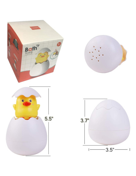 Juguetes de Baño UAHAPY - Huevos de Pascua con Patos - 119g