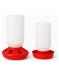 Juego de Alimentador y Bebedero Sansanshangmao para Pollitos 0.95L