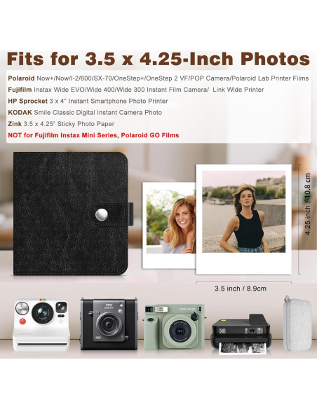 Álbum de fotos Fintie para Polaroid y Fujifilm - 52 bolsillos