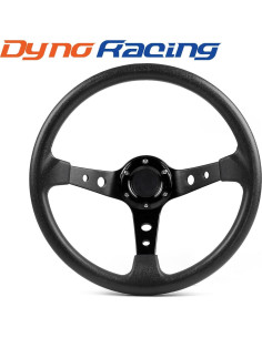 Volante de Carreras Dyno Racing 14" Negro con Adaptador 70mm 2