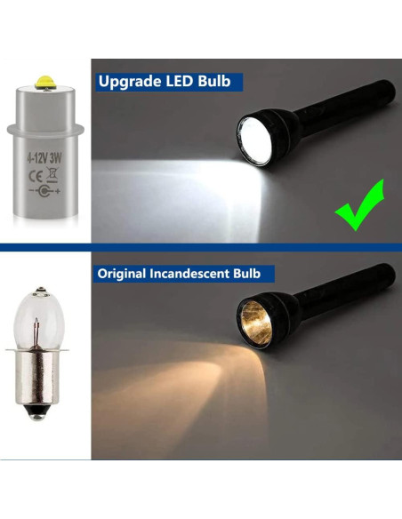 Bombilla LED LudoPam XP-G3 para Linterna Maglite 3-6 Celdas