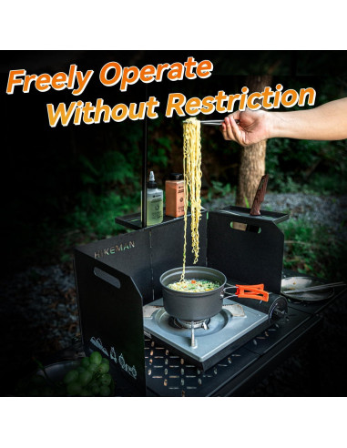 Paravientos Plegable HIKEMAN para Estufa de Camping 45x25cm