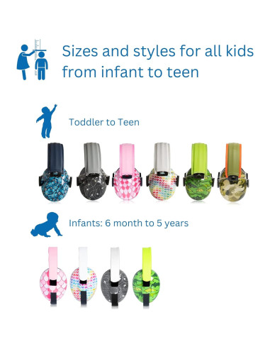 Auriculares de Cancelación de Ruido Silenciado para Niños - Protección Auditiva 27dB