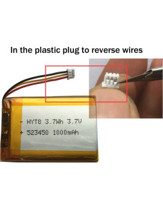 Batería recargable AOLIKES 523450 3.7V 1000mAh para Corsair 2