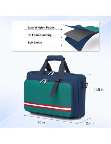 Bolsa Acolchada para Controlador DJ Deknuosport Azul 39.9x25.9cm