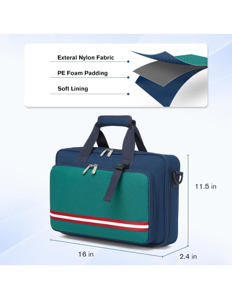 Bolsa Acolchada para Controlador DJ Deknuosport Azul 39.9x25.9cm