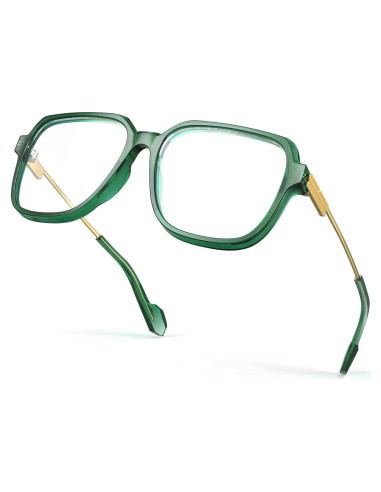Gafas Bloqueo Luz Azul VISOONE Ryan Cuadradas TR90 Verde Albahaca