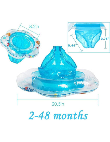 Anillo Flotante para Bebés POYLKJGYT Azul 6-48 Meses
