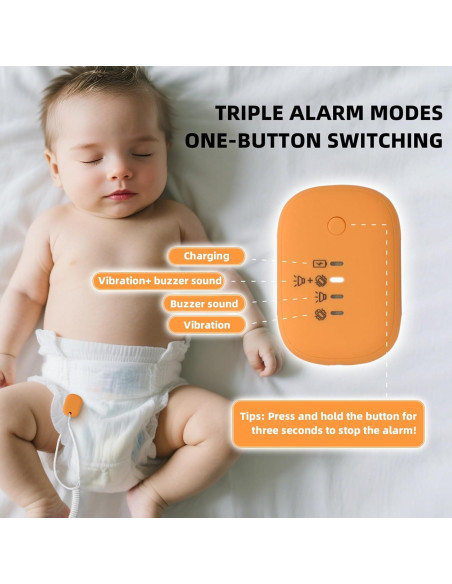 Alarma de Enuresis Infantil QCBF con Vibración y Sonido Fuerte Alarma de Enuresis Infantil QCBF con Vibración y Sonido Fuerte