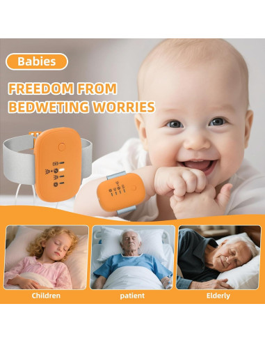 Alarma de Enuresis Infantil QCBF con Vibración y Sonido Fuerte
