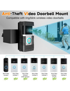 Soporte de Timbre Antirrobo TagRecove Sin Taladrar para Ring/Blink 2