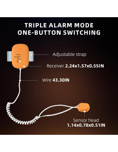 Alarma de Enuresis Infantil QCBF con Vibración y Sonido Fuerte Alarma de Enuresis Infantil QCBF con Vibración y Sonido Fuerte