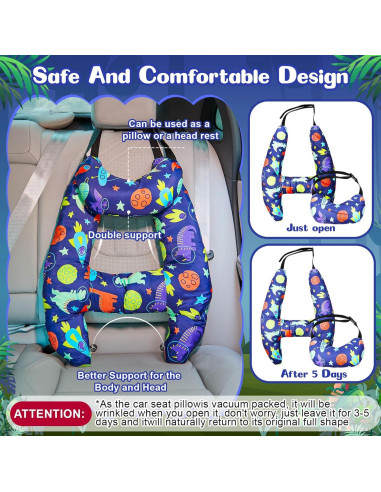 Almohada de Viaje para Niños Chunful H Ajustable Dinosaurio