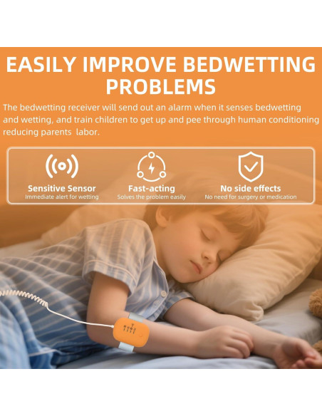 Alarma de Enuresis Infantil QCBF con Vibración y Sonido Fuerte Alarma de Enuresis Infantil QCBF con Vibración y Sonido Fuerte