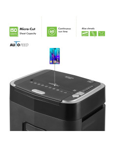 Desgarrador de papel y tarjetas Aurora AU155MA 150 hojas P-4 2