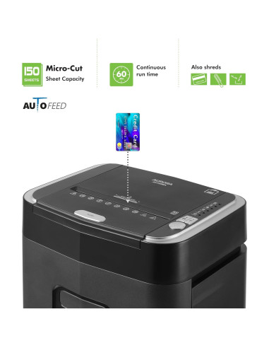 Desgarrador de papel y tarjetas Aurora AU155MA 150 hojas P-4