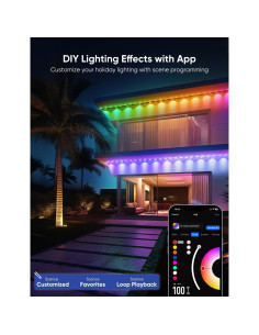 Cadena de Luces LED Inteligentes APPECK 61m IP67 RGBW 2