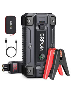 Arrancador de Salto BRPOM BM500 5000A 23800mAh 12V Cargador
