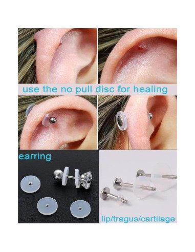 Kit de Agujas para Piercing QWALIT - 5 Tamaños 12G a 20G