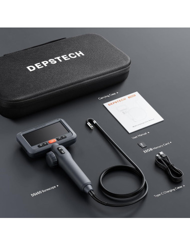 Cámara de Borescopio DEPSTECH DS650 Doble Lente 1080P 1.52m