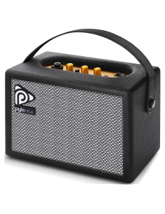 Amplificador de guitarra eléctrica portátil Pyle PGTAMPL232BK 5'' HD