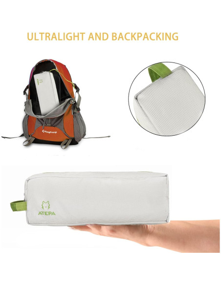 Cama Plegable Ultraligera ATEPA Beige 190.5x63.5cm 1.9kg