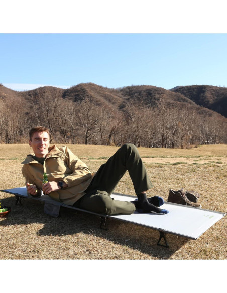 Cama Plegable Ultraligera ATEPA Beige 190.5x63.5cm 1.9kg