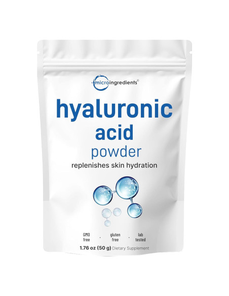 Polvo de Ácido Hialurónico Micro Ingredients 50g - Hidratante Vegano Polvo de Ácido Hialurónico Micro Ingredients 50g - Hidratante Vegano