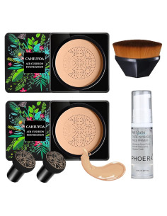 Base de Maquillaje CC Air Cushion CAHIUYOA 2PCS Natural
