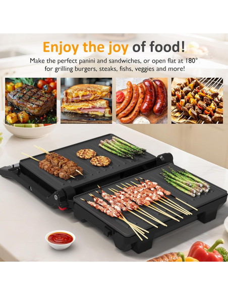 Prensa para Panini Sunvivi 1000W con Placas Antiadhesivas