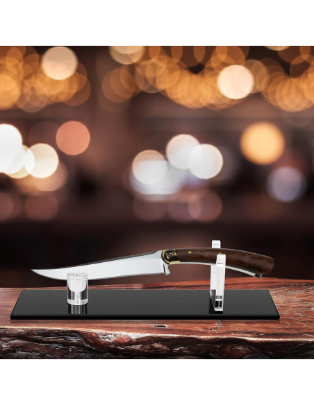 Soporte de Exhibición para Cuchillos Yookeer 2 Piezas Acrílico Negro