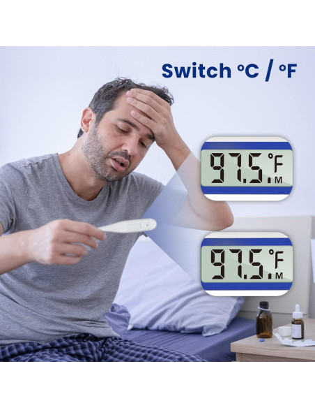 Termómetro Digital Femometer para Adultos y Niños - Azul
