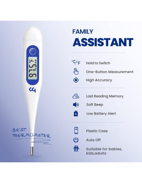 Termómetro Digital Femometer para Adultos y Niños - Azul