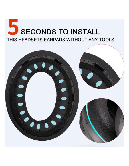 Almohadillas de Reemplazo Bose QuietComfort QC Ultra - Negro