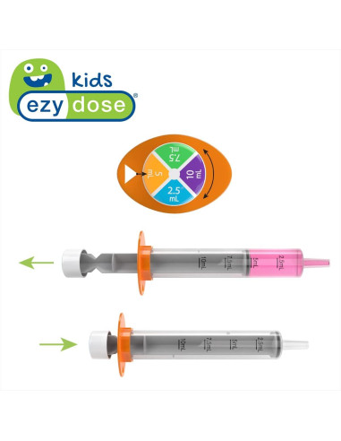 Jeringa Dosificadora Oral Ezy Dose Kids 10 mL Sin BPA