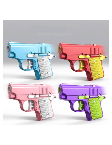 Juguetes Antiestrés Pistola 1911 3D Poveyan - 4 Piezas