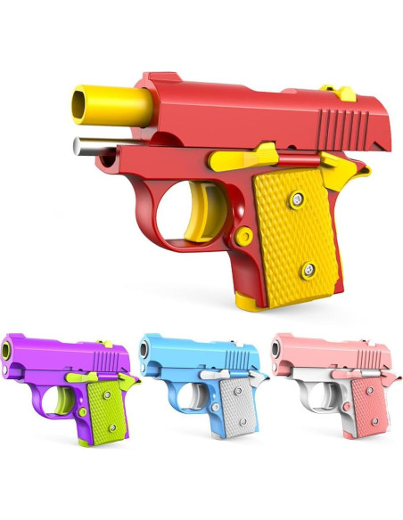 Juguetes Antiestrés Pistola 1911 3D Poveyan - 4 Piezas