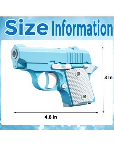 Juguetes Antiestrés Pistola 1911 3D Poveyan - 4 Piezas