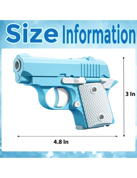 Juguetes Antiestrés Pistola 1911 3D Poveyan - 4 Piezas