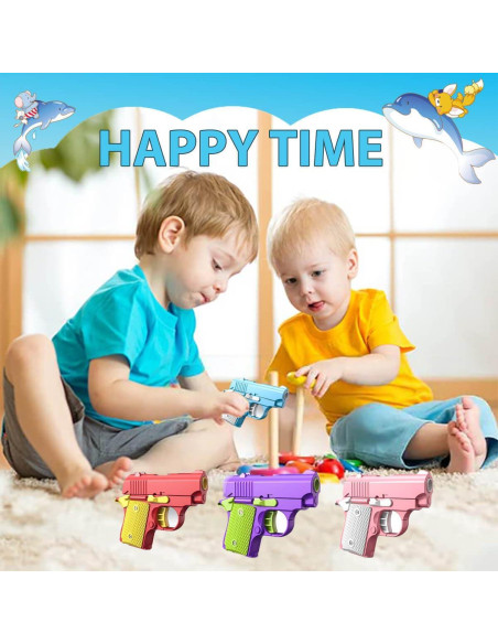 Juguetes Antiestrés Pistola 1911 3D Poveyan - 4 Piezas