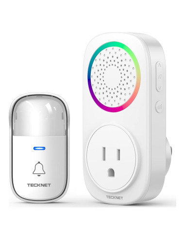 Timbre Inalámbrico Autopropulsado TECKNET - 60 Melodías, IP66